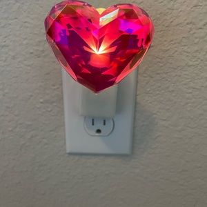 Pink heart shaped wallflower scent plug-in